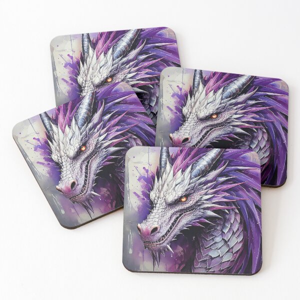 Item preview, Fantasy Purple Dragon Oil Painting designed and sold by angel-cat-22.