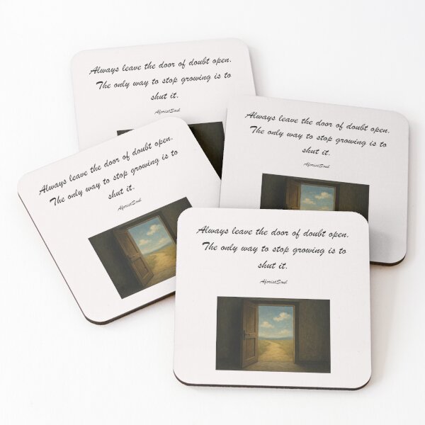 Item preview, The Door of Doubt – Thoughtful Quote for Open Minds designed and sold by AforistSoul.