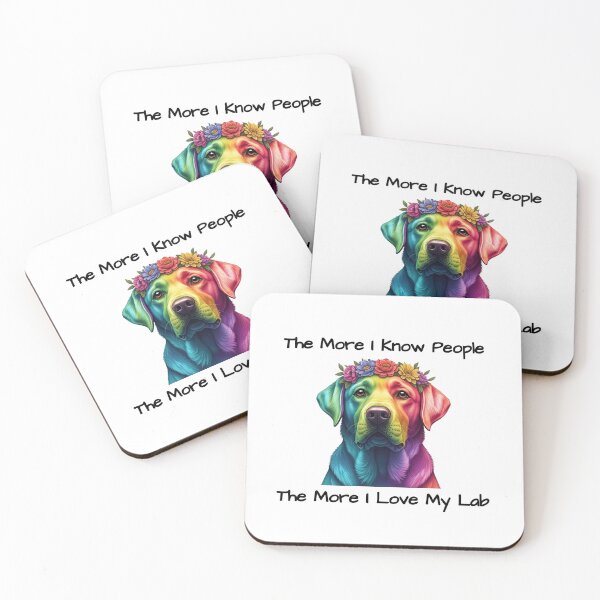 Item preview, The More I Know People The More I Love My Lab designed and sold by Bestie-Emporium.