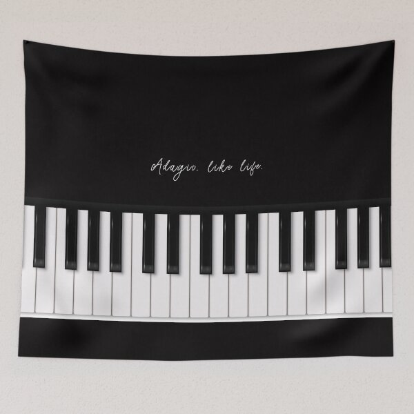 Item preview, Piano Keyboard : Adagio, like Life. designed and sold by mallardpark.