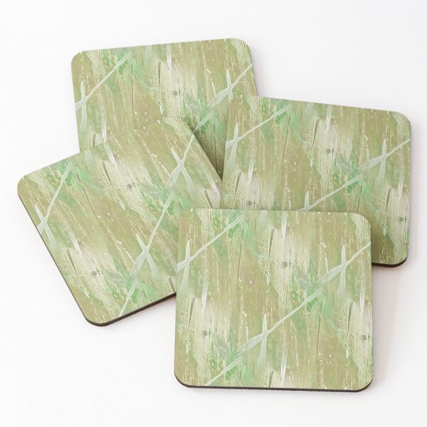 Item preview, Painterly Rustic Abstract in Green designed and sold by Artistestella.