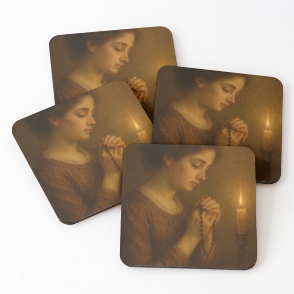 Item preview, Catholic Lady Praying — Portrait  designed and sold by matersalvatoris.