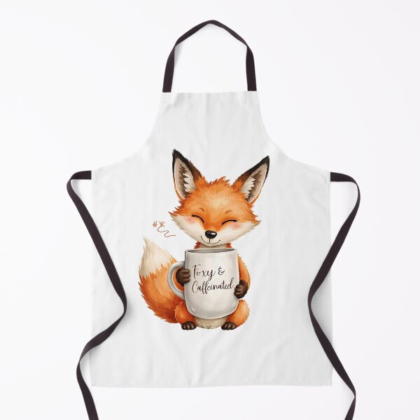 Aperçu de l'œuvre Foxy & Caffeinated - Aquarelle Fox & Coffee créée et vendue par Brewtiful Style.