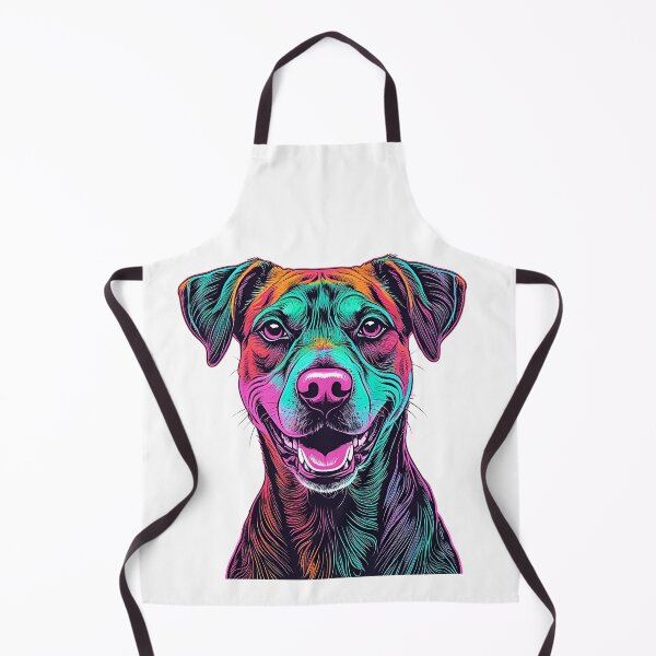 Item preview, Neon Rhodesian Ridgeback Face – Bold Pop Art Dog Design designed and sold by Fredster1966.