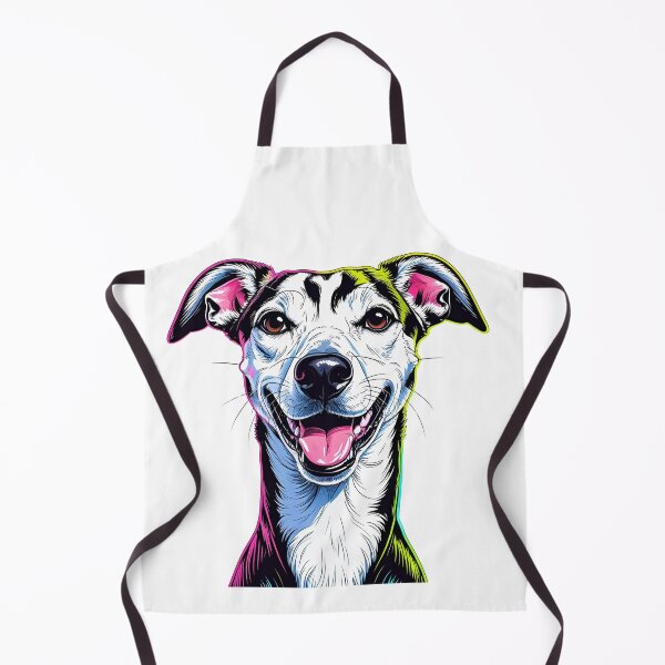 Item preview, Neon Whippet Face – Vibrant Pop Art Dog Portrait designed and sold by Fredster1966.