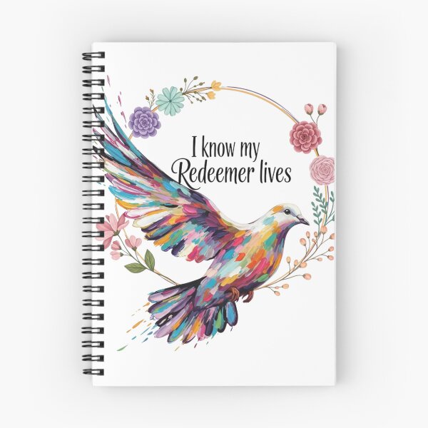 Item preview, I Know My Redeemer Lives, Colorful Dove designed and sold by Faithloveshop.