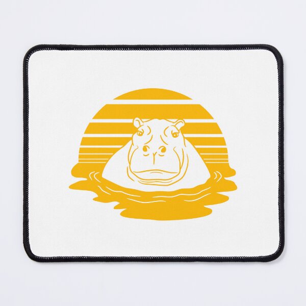 Item preview, Hippo Swimming Water Sun Cute Happy Comic Cartoon designed and sold by shirt-o-mat.