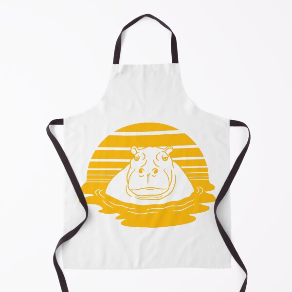 Item preview, Hippo Swimming Water Sun Cute Happy Comic Cartoon designed and sold by shirt-o-mat.