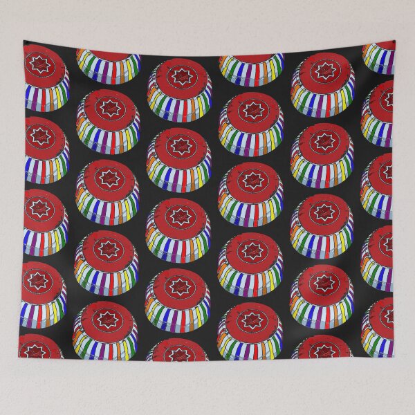 Item preview, PRIDE Collection: Scottish Teacakes in Rainbow Stripes designed and sold by Rebecca Creates....