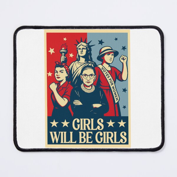 Item preview, Retro Girls Will Be Girls , Girls Power, Feminist, 4th of July designed and sold by vintagearttee.