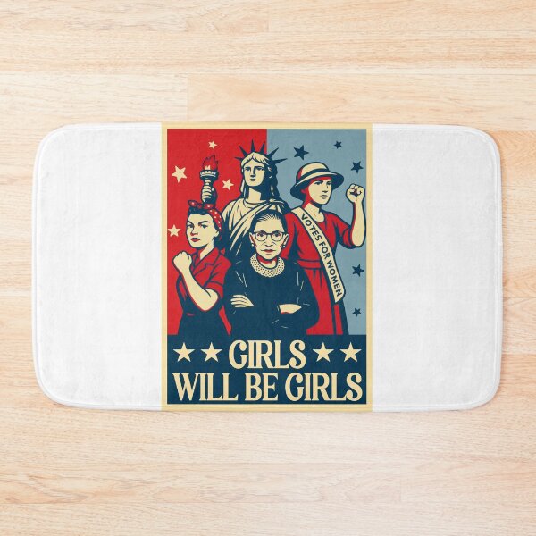 Item preview, Retro Girls Will Be Girls , Girls Power, Feminist, 4th of July designed and sold by vintagearttee.