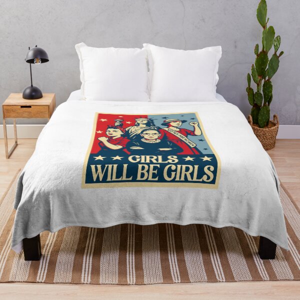 Item preview, Retro Girls Will Be Girls , Girls Power, Feminist, 4th of July designed and sold by vintagearttee.