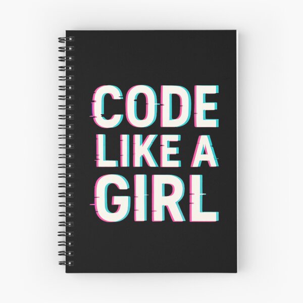 Item preview, Code Like A Girl – Feminist Tech Glitchcore Design designed and sold by astersgraphics.