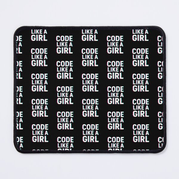 Item preview, Code Like A Girl – Feminist Tech Glitchcore Design designed and sold by astersgraphics.