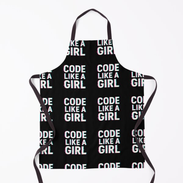 Item preview, Code Like A Girl – Feminist Tech Glitchcore Design designed and sold by astersgraphics.