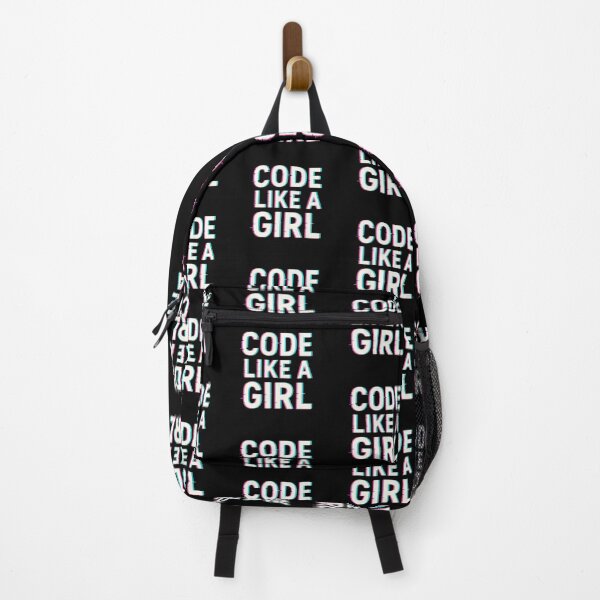 Item preview, Code Like A Girl – Feminist Tech Glitchcore Design designed and sold by astersgraphics.