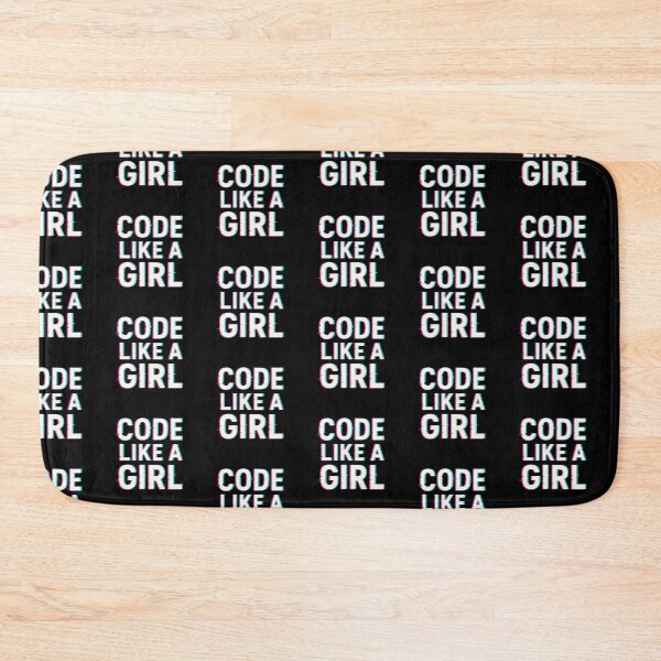 Item preview, Code Like A Girl – Feminist Tech Glitchcore Design designed and sold by astersgraphics.