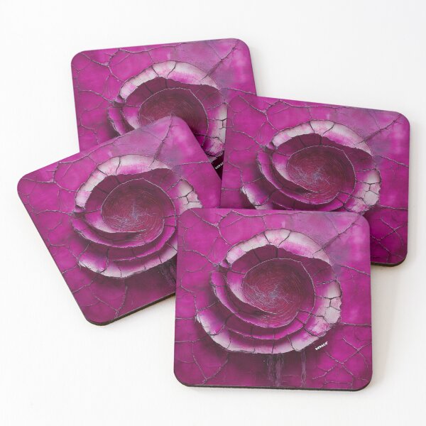 Item preview, Faded French Fuchsia Paint Print with Dramatic Crackling and Timeworn Texture - dePace' designed and sold by mrpropcake.