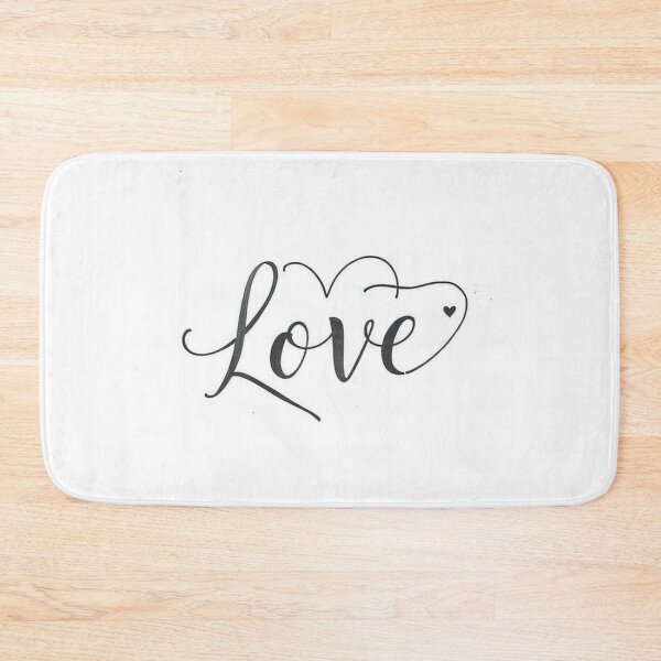 Item preview,  Elegant Calligraphy “Love” Word with Heart – Romantic Vector Art designed and sold by hjian8219.