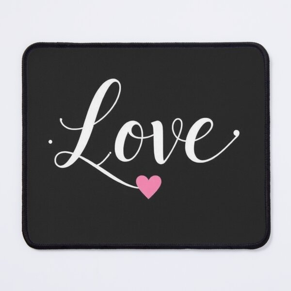 Item preview, Elegant Calligraphy “Love” Word with Heart – Romantic Vector Art designed and sold by hjian8219.