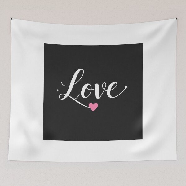 Item preview, Elegant Calligraphy “Love” Word with Heart – Romantic Vector Art designed and sold by hjian8219.