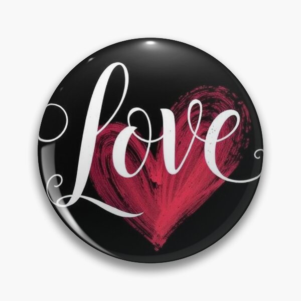 Item preview, Elegant Calligraphy “Love” Word with Heart – Romantic Vector Art designed and sold by hjian8219.