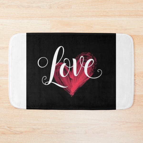 Item preview, Elegant Calligraphy “Love” Word with Heart – Romantic Vector Art designed and sold by hjian8219.
