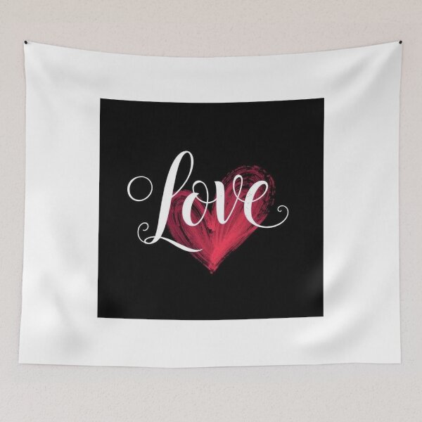 Item preview, Elegant Calligraphy “Love” Word with Heart – Romantic Vector Art designed and sold by hjian8219.