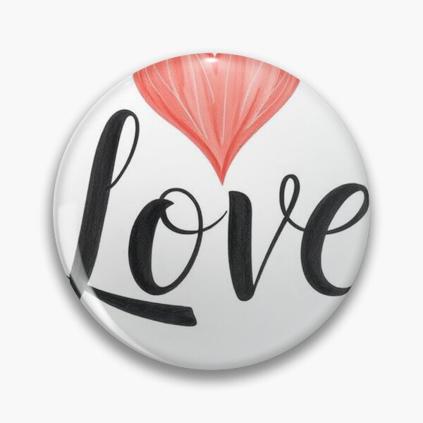 Item preview, Elegant Calligraphy “Love” Word with Heart – Romantic Vector Art designed and sold by hjian8219.