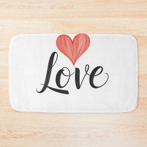 Item preview,  Elegant Calligraphy “Love” Word with Heart – Romantic Vector Art designed and sold by hjian8219.
