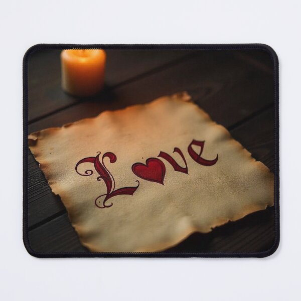 Item preview,  Elegant Calligraphy “Love” Word with Heart – Romantic Vector Art designed and sold by hjian8219.