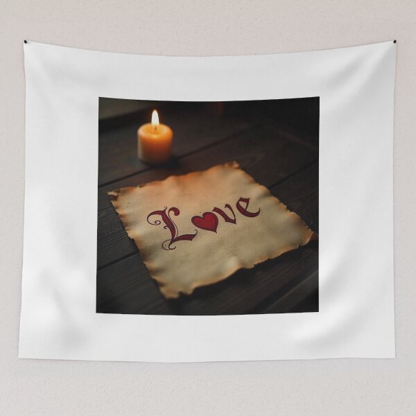 Item preview,  Elegant Calligraphy “Love” Word with Heart – Romantic Vector Art designed and sold by hjian8219.