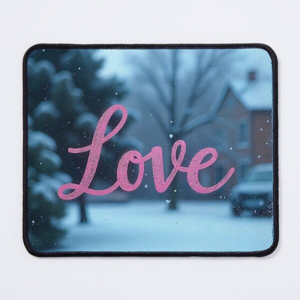 Item preview, Elegant Calligraphy “Love” Word with Heart – Romantic Vector Art designed and sold by hjian8219.