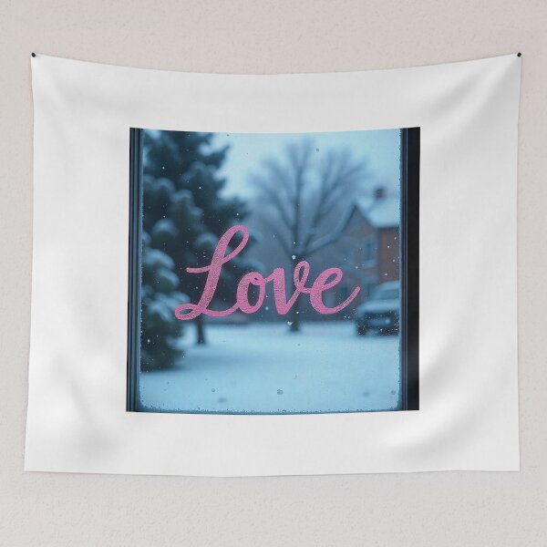 Item preview, Elegant Calligraphy “Love” Word with Heart – Romantic Vector Art designed and sold by hjian8219.
