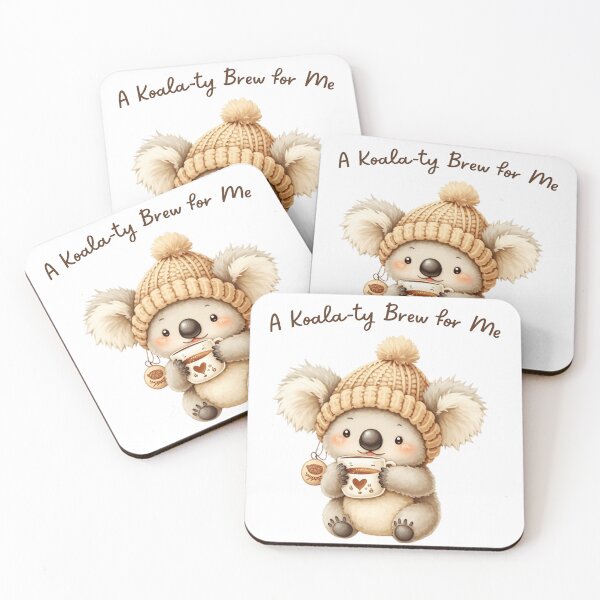 Item preview, A Koala-ty Brew for Me - Cute Koala & Warm Drink designed and sold by Brewtiful Style.