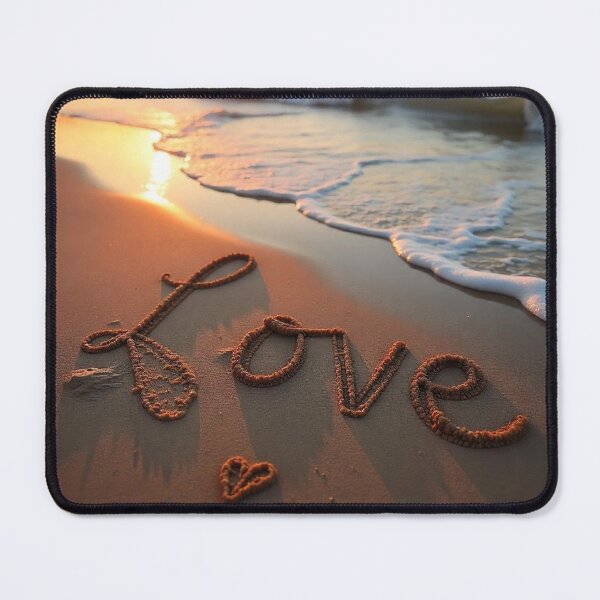 Item preview, Elegant Calligraphy “Love” Word with Heart – Romantic Vector Art designed and sold by hjian8219.