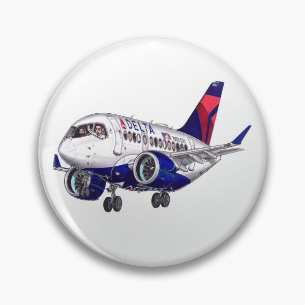 Item preview, Drawing Delta Airlines Airbus A220-100 designed and sold by DouglasAraujo7.