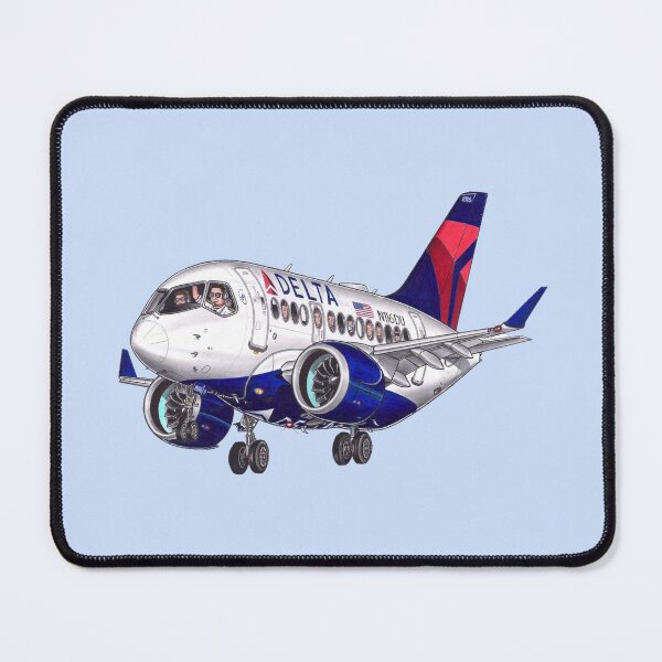 Item preview, Drawing Delta Airlines Airbus A220-100 designed and sold by DouglasAraujo7.