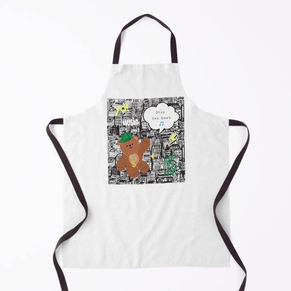 Item preview, Mono Bear Message – Drop the Beat (Street Style background) designed and sold by mintmono-studio.