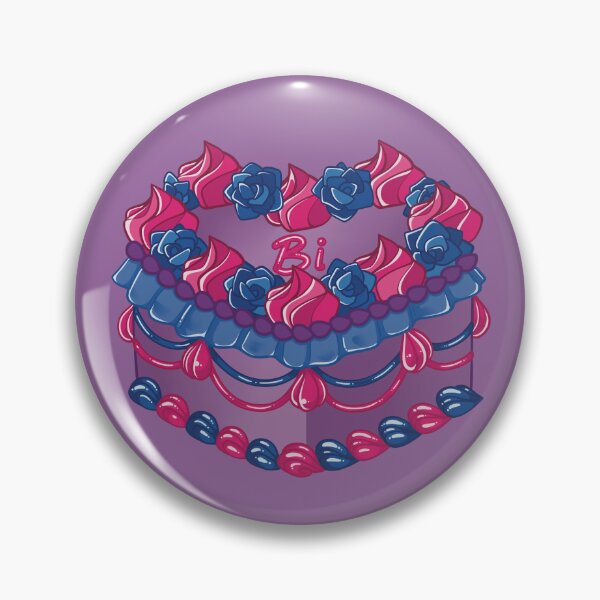 Item preview, Bi Pride Cake designed and sold by Gothishop.