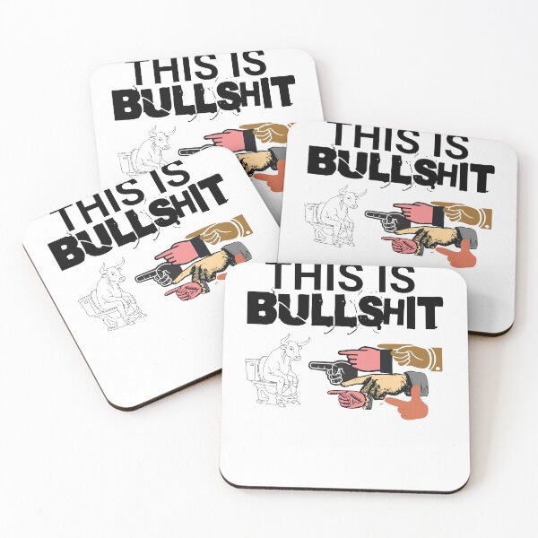 Item preview, Funny drawing Bull Pun graphic This Is Bullshit quote for Gag gifts, Meme & Humor Fans designed and sold by LuxeGraphix.
