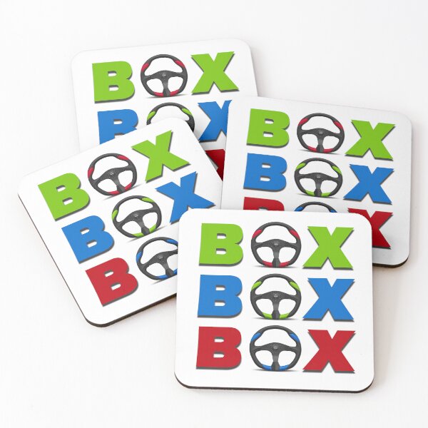 Item preview, Box Box Box – Racing Steering Wheel Typography Design . designed and sold by Mahmoud Salah.