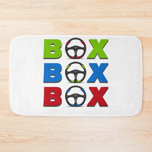 Item preview, Box Box Box – Racing Steering Wheel Typography Design . designed and sold by Mahmoud Salah.