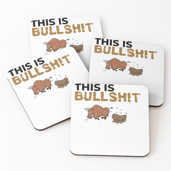 Item preview, Funny Bull Pun graphic This Is Bullshit quote for Gag gifts, Meme & Humor Fans designed and sold by LuxeGraphix.