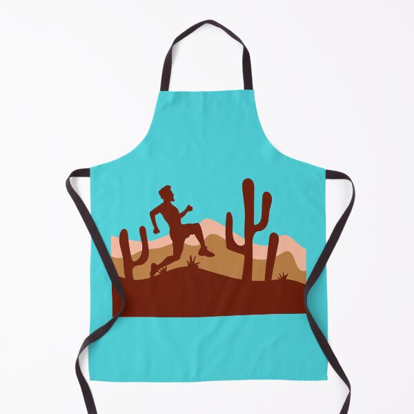 Item preview, Cacti Desert Man Running Fast Funny Running Fun designed and sold by shirt-o-mat.