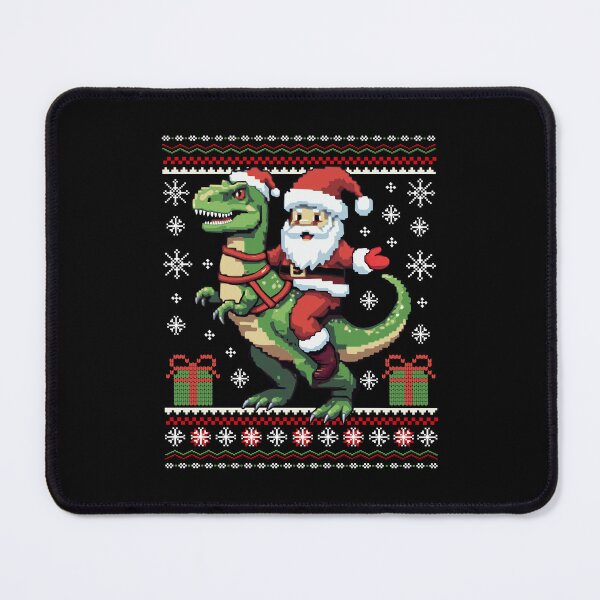 Item preview, Santa Riding T Rex Dinosaur Funny Ugly Christmas Sweater Family Matching designed and sold by Bad Kitty Designz.