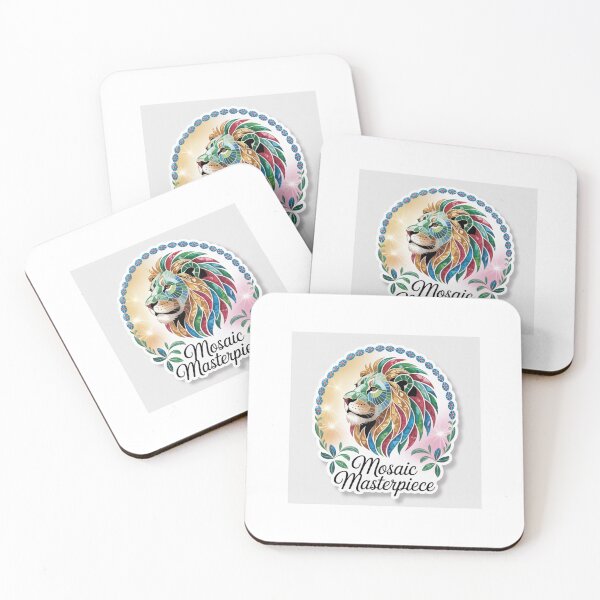 Item preview,  Mosaic Lion – Regal Rainbow Mane designed and sold by Homecrate01.