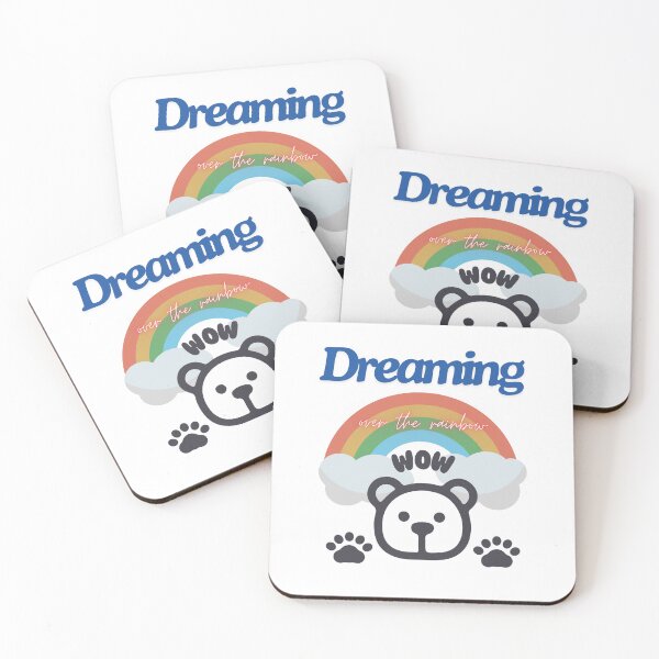 Item preview, Dreaming Bear Rainbow Kawaii Pastel Clouds Graphic designed and sold by mintmono-studio.