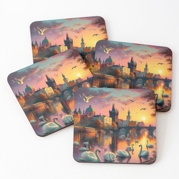 Item preview, Swans on Vltava River Praque designed and sold by daweave77.