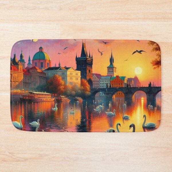Item preview, Swans on Vltava River Praque designed and sold by daweave77.